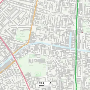 Drucke von Postleitzahl-Sektor-Karten Drucke: N - London N
