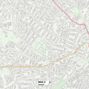 Gedling NG4 3 Print Map Sector Gedling NG4 3 Print Map Sector