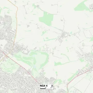 Gedling NG4 4 Print Map Postcode Sector Gedling NG4 4 Print Map Postcode Sector