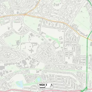 Nottingham NG8 3 Print Map Sector Nottingham NG8 3 Print Map Sector