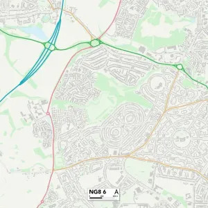 Nottingham NG8 6 Print Map Sector Nottingham NG8 6 Print Map Sector