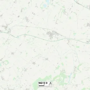 Rushcliffe NG13 0 Postcode Sector Print Map Rushcliffe NG13 0 Postcode Sector Print Map