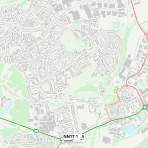 Corby NN17 1 Postcode Sector Print Map Corby NN17 1 Postcode Sector Print Map