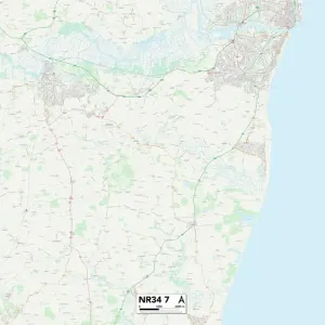 Suffolk NR34 7 Print Map Sector Suffolk NR34 7 Print Map Sector