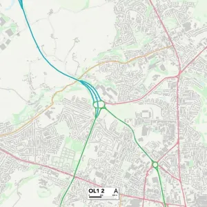 Oldham OL1 2 Print Map Sector Oldham OL1 2 Print Map Sector