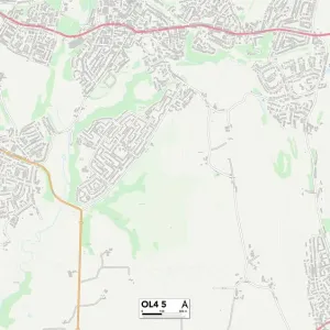 Oldham OL4 5 Print Map Sector Oldham OL4 5 Print Map Sector
