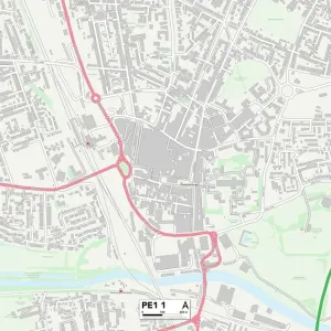Peterborough PE1 1 Print Map Sector Peterborough PE1 1 Print Map Sector