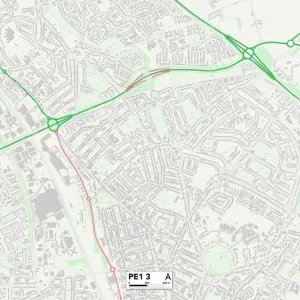 Peterborough PE1 3 Print Map Sector Peterborough PE1 3 Print Map Sector