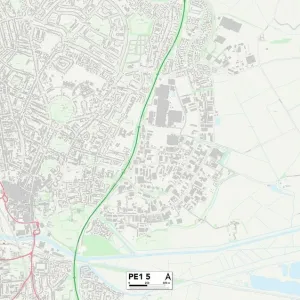 Peterborough PE1 5 Print Map Sector Peterborough PE1 5 Print Map Sector
