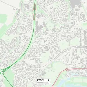 Peterborough PE3 9 Print Sector Map Peterborough PE3 9 Print Sector Map