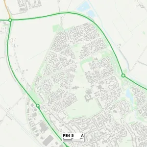 Peterborough PE4 5 Print Map Sector Peterborough PE4 5 Print Map Sector