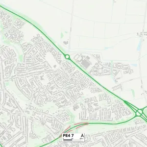 Peterborough PE4 7 Print Map Sector Peterborough PE4 7 Print Map Sector