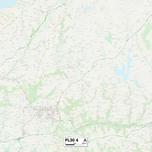 Cornovaglia PL30 4 Mappa Cornovaglia PL30 4 Mappa