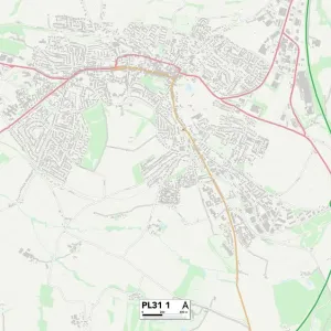 Drucke von Postleitzahl-Sektor-Karten Drucke: PL - Plymouth