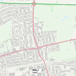 RM6 6 Print Map of Barking and Dagenham Postcode Sector RM6 6 Print Map of Barking and Dagenham Postcode Sector