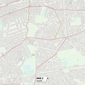 RM8 2 Postcode Sector Print Map of Barking and Dagenham RM8 2 Postcode Sector Print Map of Barking and Dagenham