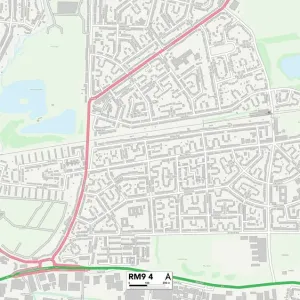 RM9 4 Print Map of Barking and Dagenham Area RM9 4 Print Map of Barking and Dagenham Area