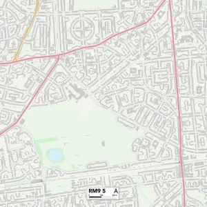 RM9 5 Postcode Sector Print Map of Barking and Dagenham RM9 5 Postcode Sector Print Map of Barking and Dagenham