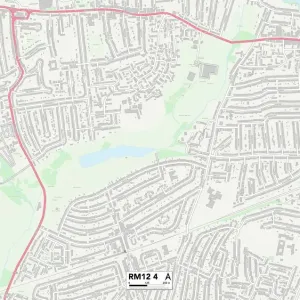 RM12 4 Print Map of Havering RM12 Area RM12 4 Print Map of Havering RM12 Area
