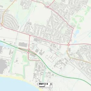 RM13 8 Print Map of Havering RM13 Sector RM13 8 Print Map of Havering RM13 Sector