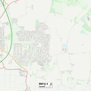Thurrock RM16 4 Print Postcode Sector Map Thurrock RM16 4 Print Postcode Sector Map