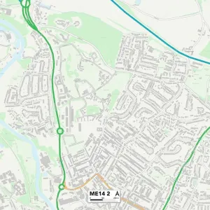 Maidstone ME14 2 Print Map Sector Maidstone ME14 2 Print Map Sector