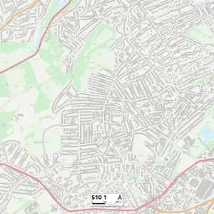 Sheffield S10 1 Print Map Postcode Sector Sheffield S10 1 Print Map Postcode Sector