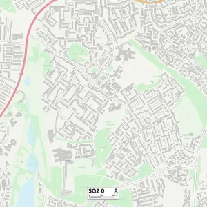 Stevenage SG2 0 Print Map Stevenage SG2 0 Print Map