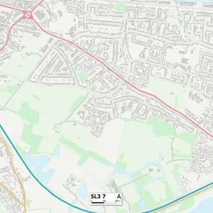 Slough SL3 7 Postcode Sector Print Map Slough SL3 7 Postcode Sector Print Map