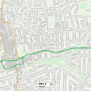 Sutton SM1 4 Karte Sutton SM1 4 Karte