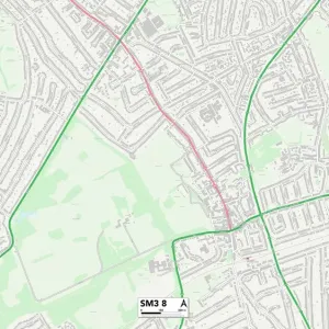 Sutton SM3 8 Map Sutton SM3 8 Map