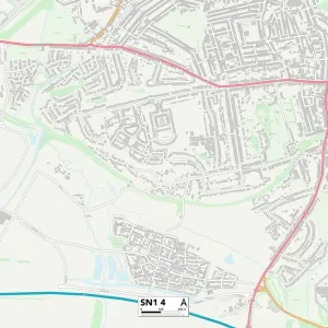 Swindon SN1 4 Print Map Postcode Sector Swindon SN1 4 Print Map Postcode Sector