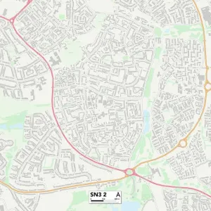 Swindon SN3 2 Postcode Sector Print Map Swindon SN3 2 Postcode Sector Print Map