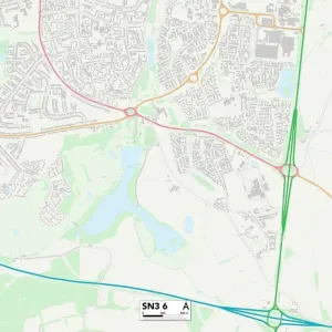 Swindon SN3 6 Postcode Sector Print Map Swindon SN3 6 Postcode Sector Print Map