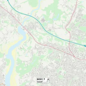 Eastleigh SO31 7 Postcode Sector Print Map Eastleigh SO31 7 Postcode Sector Print Map