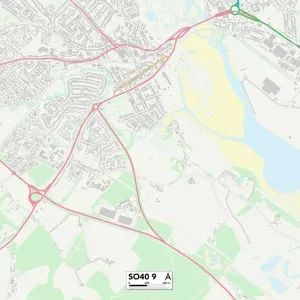 New Forest SO40 9 Print Map New Forest SO40 9 Print Map