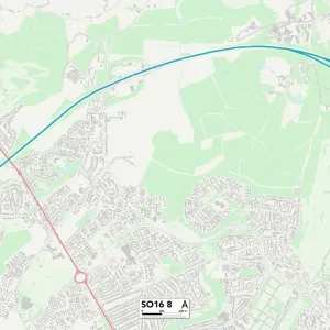 Southampton SO16 8 Print Map Sector Postcode Southampton SO16 8 Print Map Sector Postcode