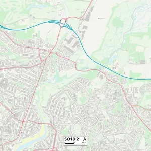 Southampton SO18 2 Print Map Southampton SO18 2 Print Map