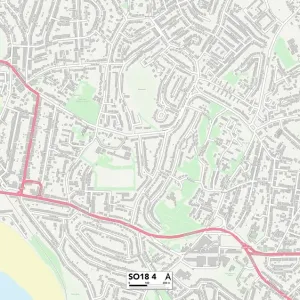 Southampton SO18 4 Print Map Sector Southampton SO18 4 Print Map Sector