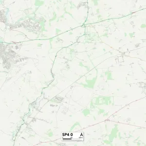 Wiltshire SP4 0 Postcode Sector Print Map Wiltshire SP4 0 Postcode Sector Print Map