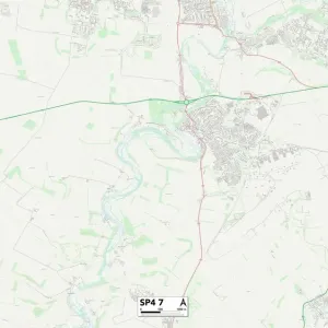 Wiltshire SP4 7 Postcode Sector Print Map Wiltshire SP4 7 Postcode Sector Print Map