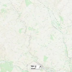 Scottish Borders TD1 2 Print Map Sector Scottish Borders TD1 2 Print Map Sector