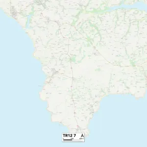 Cornwall TR12 7 Map Cornwall TR12 7 Map