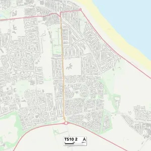 Redcar & Cleveland TS10 2 Print Map Redcar & Cleveland TS10 2 Print Map