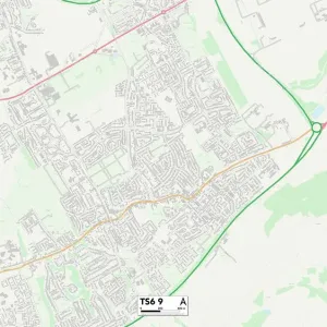 Redcar & Cleveland TS6 9 Print Map Redcar & Cleveland TS6 9 Print Map
