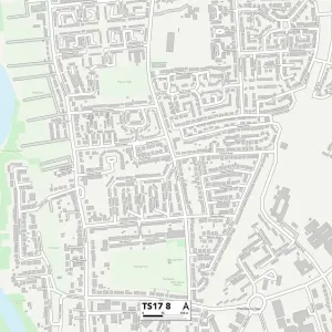 Stockton-on-Tees TS17 8 Print Map Sector Stockton-on-Tees TS17 8 Print Map Sector