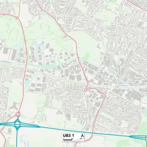 Hillingdon UB3 1 Print Map Sector Hillingdon UB3 1 Print Map Sector