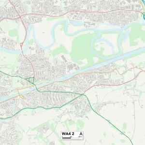 Warrington WA4 2 Postcode Sector Print Map Warrington WA4 2 Postcode Sector Print Map