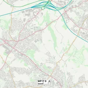 WF17 0 Print Map of Kirklees Area WF17 0 Print Map of Kirklees Area