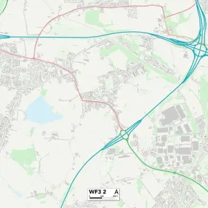 Leeds WF3 2 Print Map Sector Leeds WF3 2 Print Map Sector
